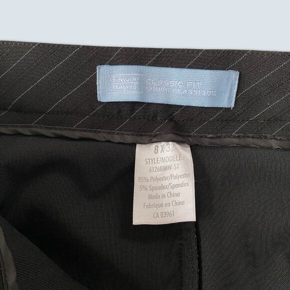 Denver Hayes Striped Dress Pants Sz 8 - Picture 4 of 6